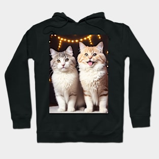 Happy New Year Cat - Modern digital art Hoodie